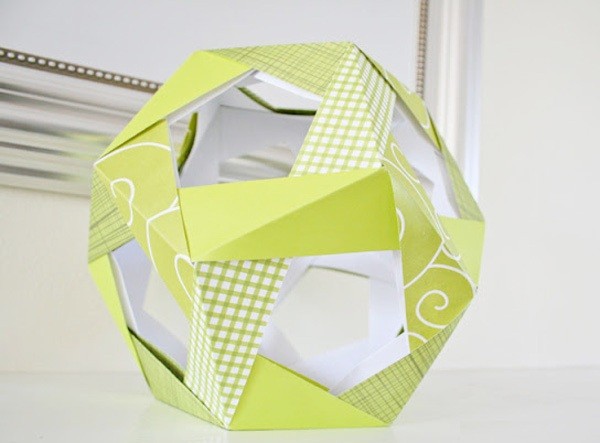 Cách gấp quả cầu origami cực dễ trang trí nhà đẹp