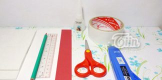 Tự làm hộp đựng bút hình trái tim đơn giản