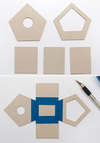 Cách làm ngôi nhà bằng giấy độc đáo mà đa năng1