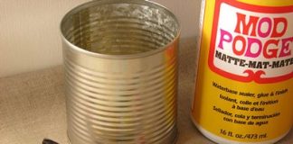 Hô biến vỏ lon cũ thành chậu hoa nho nhỏ