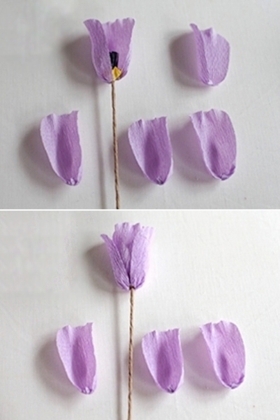 Cách làm hoa hồng từ giấy nhún chỉ trong tích tắc