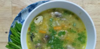 Cháo cá chép nấu nấm thơm lừng, bổ dưỡng