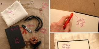 Cách chế túi vải gai sành điệu từ bìa sách cũ