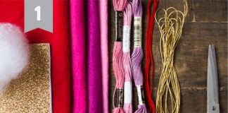 Học cách làm trái tim bằng vải nỉ dùng gì cũng tiện