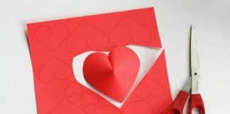 Làm duyên cho tường với trái tim 3D