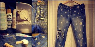 Học lỏm công thức làm mới quần jeans cũ cực “chất”
