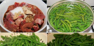 Đậu cô ve xào lòng gà ngon cơm