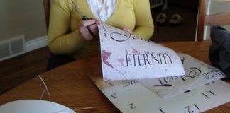 Tự chế đồng hồ để bàn cực dễ mà thật đẹp 5