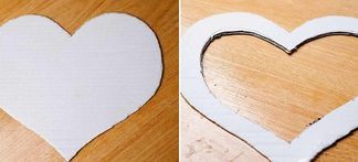 Cách làm cây trái tim bằng hoa hồng vải trang trí nhà