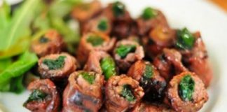 Hướng dẫn thịt bò cuốn hành