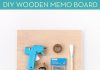 Làm bảng gỗ ghi nhớ đơn giản đặt bàn học bàn làm việc