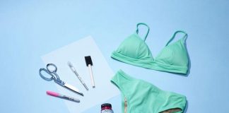 Hô biến bikini cũ của bé thành bộ bikini họa tiết mới toanh