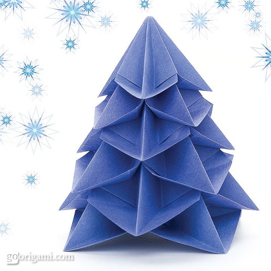 Cách gấp cây thông origami trang trí Giáng Sinh 'dễ ợt'