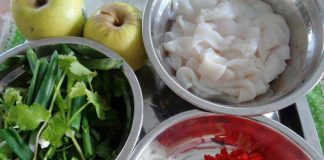 Cách làm gỏi mực tươi với táo xanh đơn giản mà lạ miệng