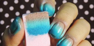 Vẽ nail sóng biển xanh mát cực ấn tượng cho bạn gái