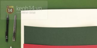 Trang trí phòng với mô hình giấy bìa Giáng sinh cực "chất"