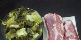 Cách làm món sườn non kho dưa ăn cực ngon cơm