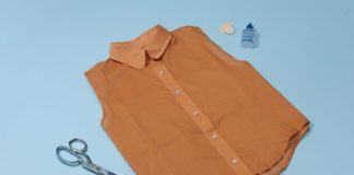 Làm mới áo sơ mi cũ bằng các đường viền xinh xắn