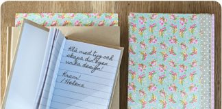 2 cách trang trí sổ tay đẹp bằng giấy và vải xinh xắn