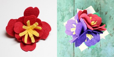 Cách làm hoa vải dạ cực đơn giản mà đẹp mê hồn