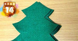 Hướng dẫn làm cây thông Noel bằng bông siêu ngộ nghĩnh