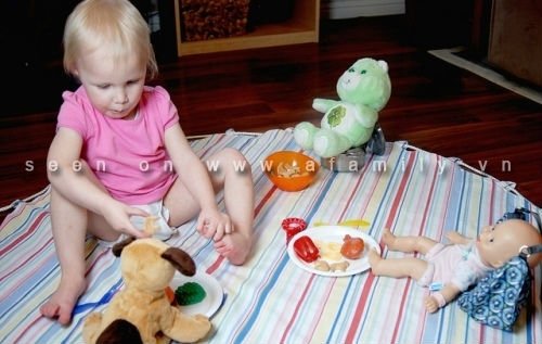 Hướng dẫn làm thảm vải kiêm túi đựng đồ chơi tiện dụng cho bé
