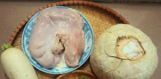 Dạ dày hầm tiêu xanh nóng hổi vừa thổi vừa ăn