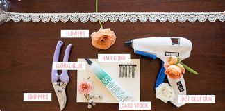 Tự làm kẹp tóc hoa độc đáo dành cho các cô gái