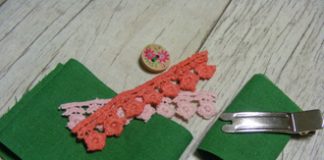 Cách làm bông hoa vải trang trí kẹp tóc cực xinh