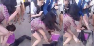 Xác minh clip nữ sinh lớp "nổi tiếng ngoan" đánh nhau