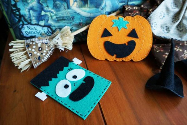 2 cách làm đế lót ly vui nhộn mùa Halloween