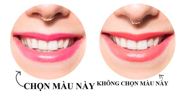 Cách chọn son môi đẹp cho răng thêm trắng sáng