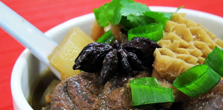 Pín bò nấu tai vị