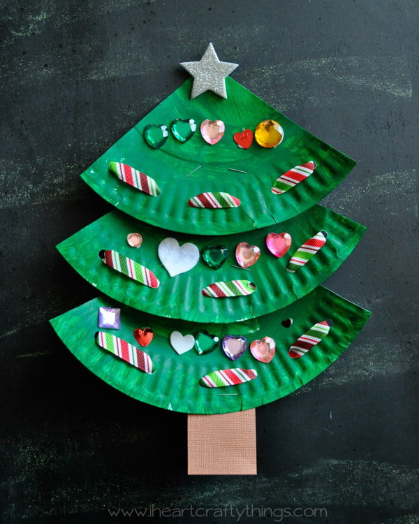 Tự làm cây thông xinh xắn từ đĩa giấy đón Giáng sinh