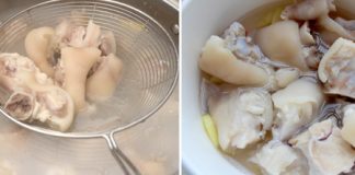 Chân giò ngâm chua ngọt hết ngay trong phút đầu tiên