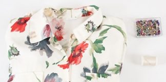 Cách may áo khoác kimono tua rua điệu đà từ sơ mi cũ