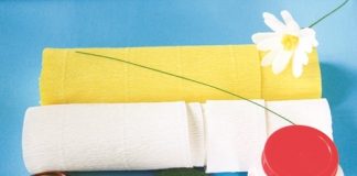 Học cách làm hoa cúc bằng giấy nhún theo phong cách hoang dã