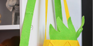 Cách làm túi xách bằng vải nỉ hình hoa quả tặng bé diện chơi