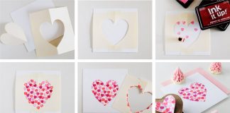 3 ý tưởng làm thiệp 20/10 hình trái tim cho nàng lười