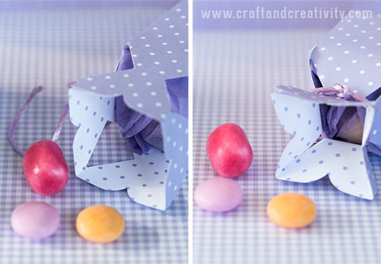 Cách làm hộp đựng kẹo bằng giấy màu xinh xinh