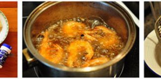 Tôm chiên ngũ vị đổi món cho bữa cơm thêm ngon