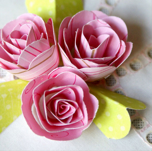 2 cách làm hoa hồng từ giấy bìa tặng mẹ ngày Mother's Day