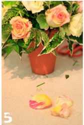 Mẫu cắm hoa hồng để bàn đẹp bằng bình đất nung