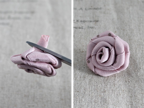 Cách làm hoa hồng bằng ruy băng cực xinh
