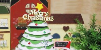 Dùng vải dạ tạo cây thông Noel cực xinh xắn mà đơn giản