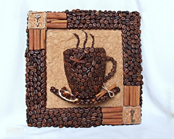 Sáng tạo tìm hạt cà phê làm tranh 3d đẹp miễn chê
