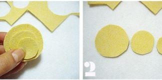 Làm hoa bằng vải dạ đơn giản với một vài đường khâu