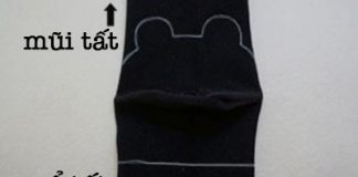 Dùng tất để may cặp gấu Brown thỏ Cony cực đáng yêu