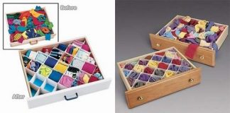 Cách trang trí ngăn kéo gọn gàng hơn nhờ vỏ hộp