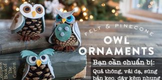 Những cách làm đồ trang trí Giáng sinh từ quả thông